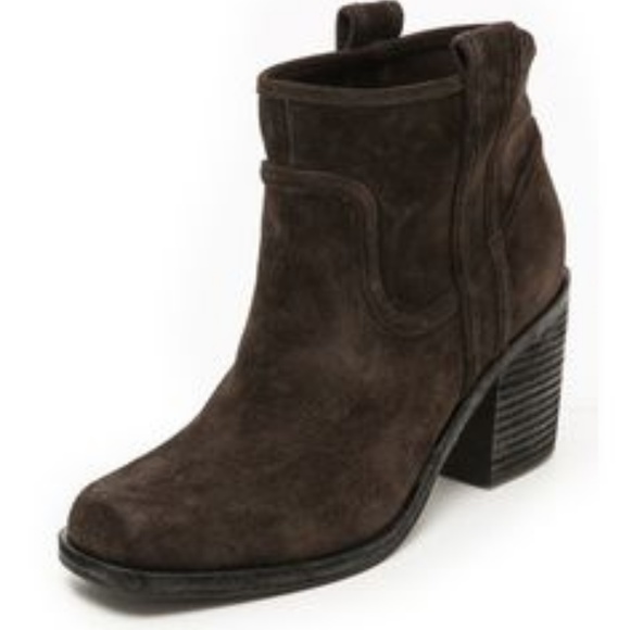 Belle by Sigerson Morrison Lagoon Suede Bootie - Picture 4 of 8